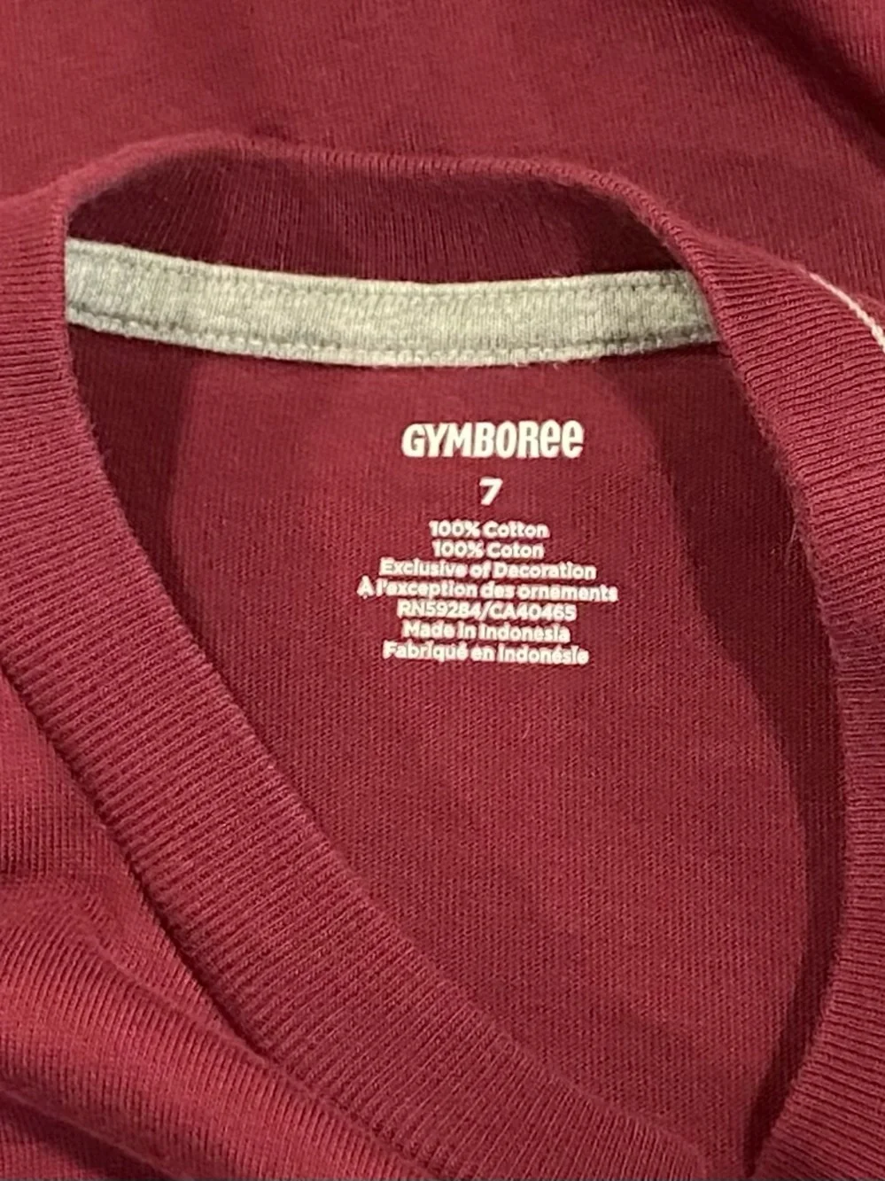 Gymboree Boys ‘Classroom Cutie’ Burgundy and Gray Basketball Short Set Size 7